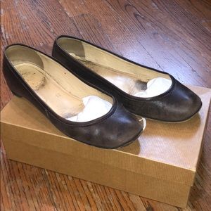 Dark brown Christian Louboutin ballerina flats